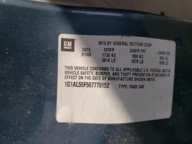 Photo 10 from auction – 2006 CHEVROLET COBALT LT with VIN 1G1AL55F567779152