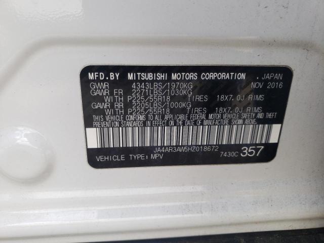 Photo 10 from auction – 2017 MITSUBISHI OUTLANDER with VIN JA4AR3AW5HZ018672