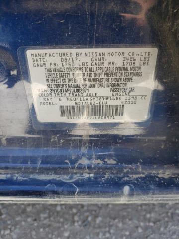 Photo 10 from auction – 2018 NISSAN VERSA S with VIN 3N1CN7AP7JL808971
