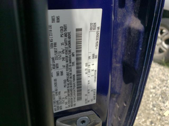 Photo 10 from auction – 2016 FORD ESCAPE SE with VIN 1FMCU0GX7GUC18956