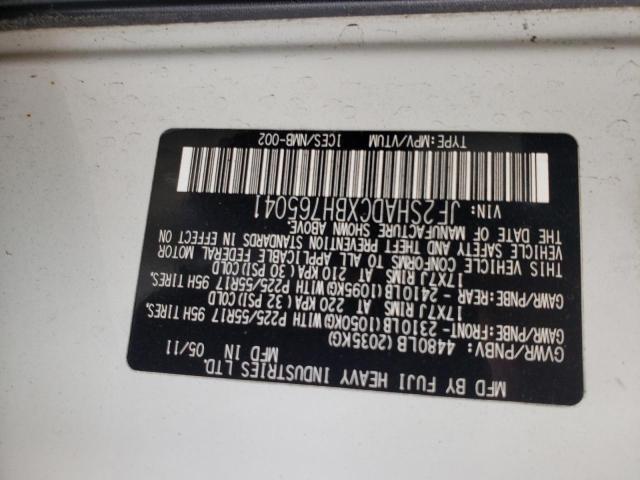 Photo 10 from auction – 2011 SUBARU FORESTER 2 with VIN JF2SHADCXBH765041
