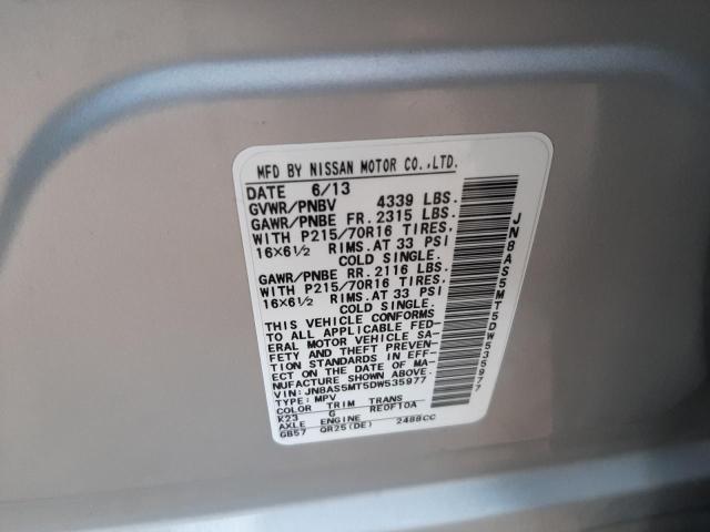 Photo 10 from auction – 2013 NISSAN ROGUE S with VIN JN8AS5MT5DW535977