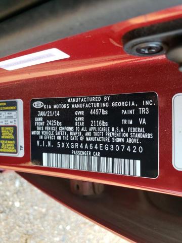 Photo 10 from auction – 2014 KIA OPTIMA SX with VIN 5XXGR4A64EG307420