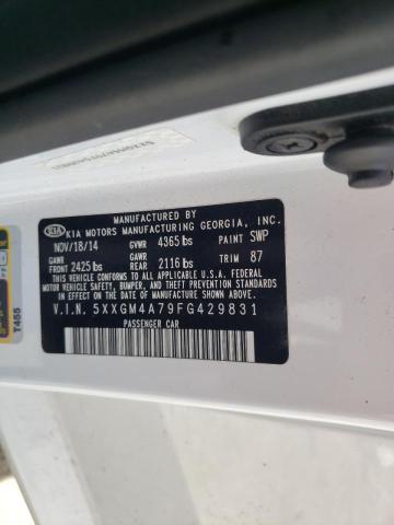Photo 10 from auction – 2015 KIA OPTIMA LX with VIN 5XXGM4A79FG429831