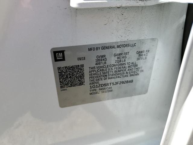 Photo 10 from auction – 2018 CHEVROLET MALIBU LT with VIN 1G1ZD5ST5JF292848
