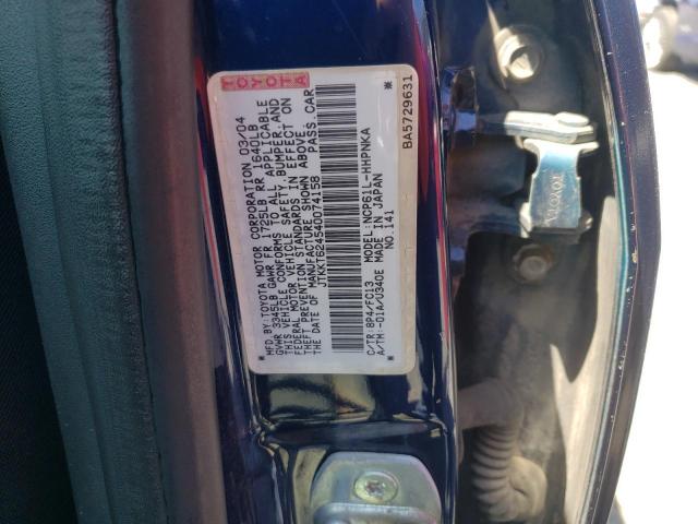 Photo 10 from auction – 2004 TOYOTA SCION XA with VIN JTKKT624540074158