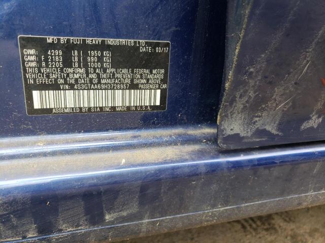 Photo 10 from auction – 2017 SUBARU IMPREZA with VIN 4S3GTAA69H3728957