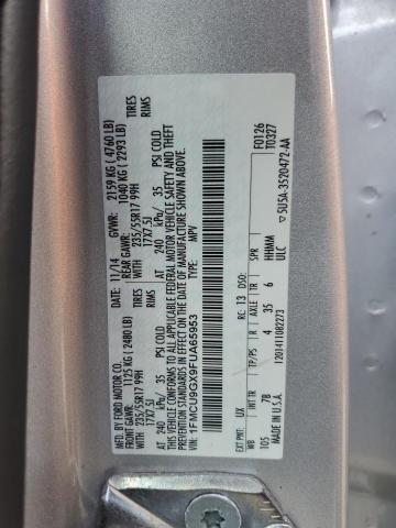 Photo 10 from auction – 2015 FORD ESCAPE SE with VIN 1FMCU9GX9FUA65953