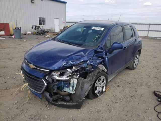 Photo 2 from auction – 2017 CHEVROLET TRAX LS with VIN 3GNCJKSB0HL134579