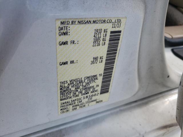 Photo 10 from auction – 2014 NISSAN ALTIMA 2.5 with VIN 1N4AL3AP1EC185602