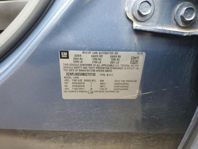 Photo 10 from auction – 2011 CHEVROLET EQUINOX LT with VIN 2CNFLNE56B6275736