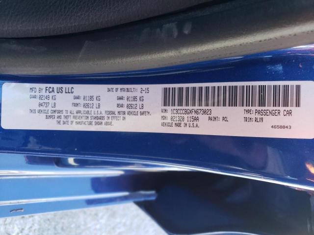 Photo 10 from auction – 2015 CHRYSLER 200 S with VIN 1C3CCCBGXFN673023