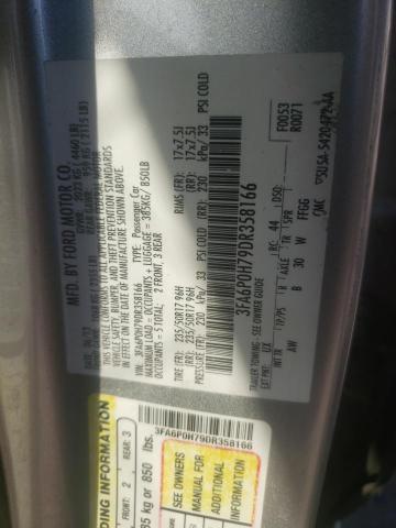 Photo 10 from auction – 2013 FORD FUSION SE with VIN 3FA6P0H79DR358166