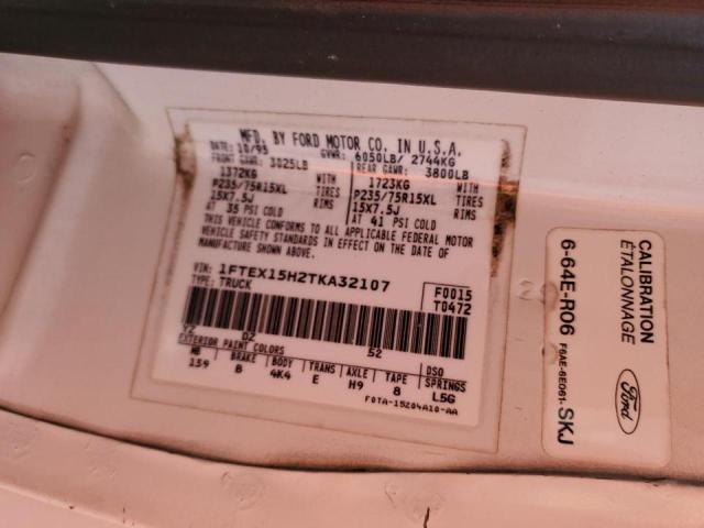 Photo 10 from auction – 1996 FORD F150 with VIN 1FTEX15H2TKA32107
