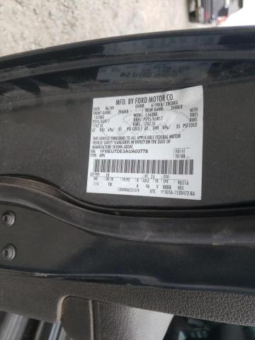 Photo 10 from auction – 2010 FORD EXPLORER X with VIN 1FMEU7DE3AUA03778