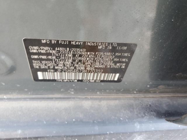 Photo 10 from auction – 2009 SUBARU FORESTER 2 with VIN JF2SH64679H770702