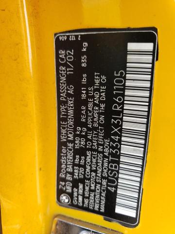 Photo 10 from auction – 2003 BMW Z4 2.5 with VIN 4USBT334X3LR61105