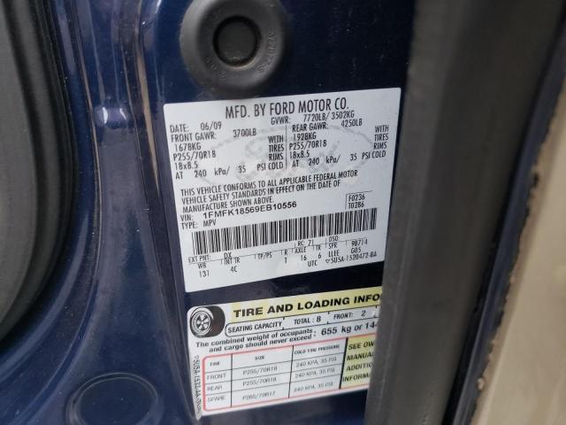 Photo 10 from auction – 2009 FORD EXPEDITION with VIN 1FMFK18569EB10556