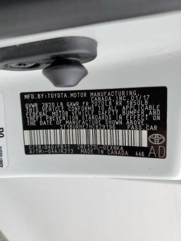 Photo 10 from auction – 2017 TOYOTA COROLLA L with VIN 2T1BURHE7HC829196