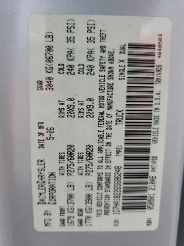 Photo 10 from auction – 2006 DODGE RAM 1500 S with VIN 1D7HA18226S686248