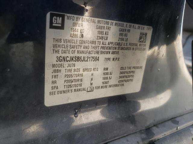 Photo 10 from auction – 2018 CHEVROLET TRAX LS with VIN 3GNCJKSB6JL217584