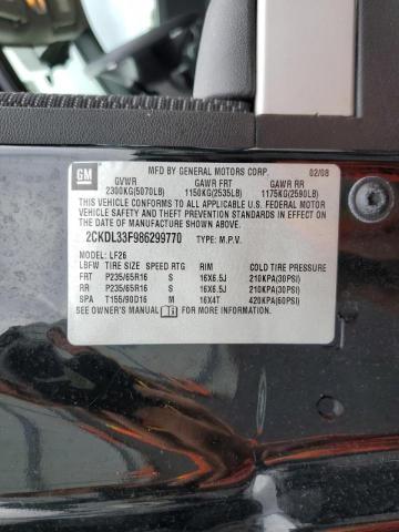 Photo 10 from auction – 2008 PONTIAC TORRENT with VIN 2CKDL33F986299770