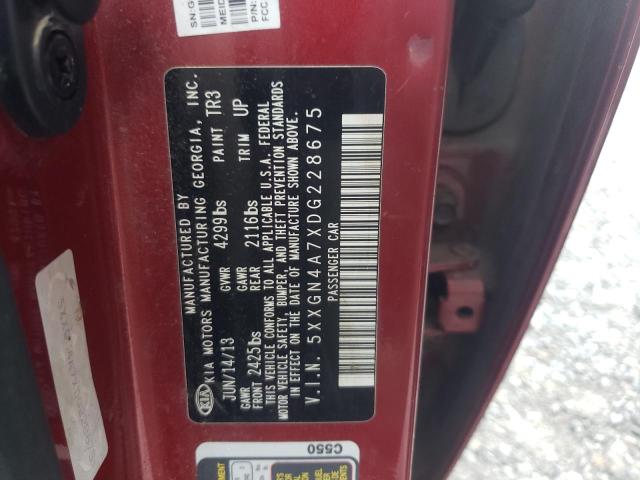 Photo 10 from auction – 2013 KIA OPTIMA EX with VIN 5XXGN4A7XDG228675