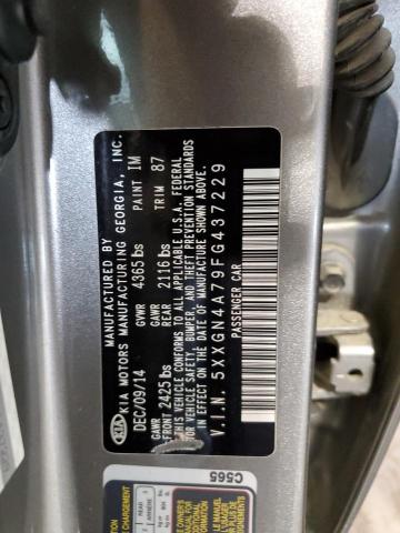 Photo 10 from auction – 2015 KIA OPTIMA EX with VIN 5XXGN4A79FG437229