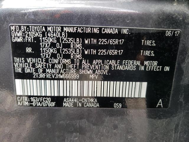 Photo 10 from auction – 2017 TOYOTA RAV4 with VIN 2T3RFREV3HW666999