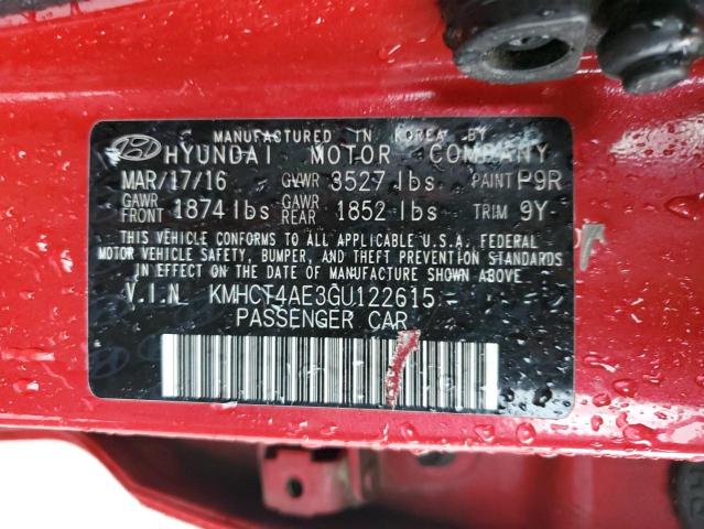 Photo 10 from auction – 2016 HYUNDAI ACCENT SE with VIN KMHCT4AE3GU122615