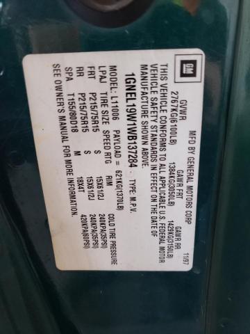 Photo 10 from auction – 1998 CHEVROLET ASTRO with VIN 1GNEL19W1WB137284