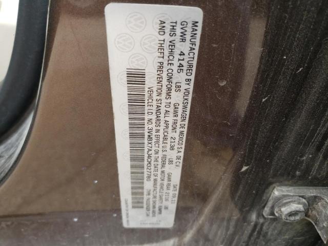 Photo 10 from auction – 2012 VOLKSWAGEN JETTA SE with VIN 3VWBX7AJ4CM327780