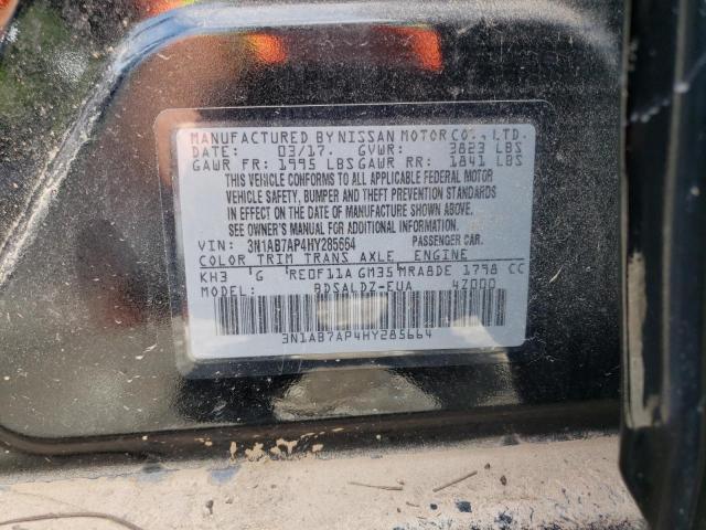 Photo 10 from auction – 2017 NISSAN SENTRA S with VIN 3N1AB7AP4HY685664