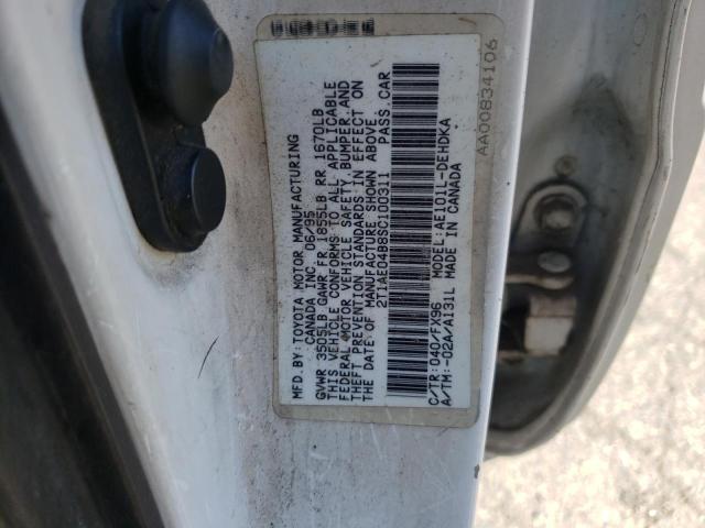 Photo 10 from auction – 1995 TOYOTA COROLLA with VIN 2T1AE04B8SC100311