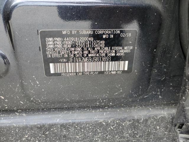 Photo 10 from auction – 2018 SUBARU WRX STI with VIN JF1VA2M69J9833893