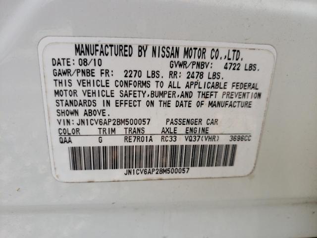 Photo 10 from auction – 2011 INFINITI G37 BASE with VIN JN1CV6AP2BM500057