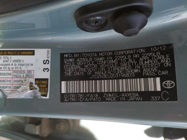 Photo 10 from auction – 2013 TOYOTA PRIUS V with VIN JTDZN3EU2D3196873