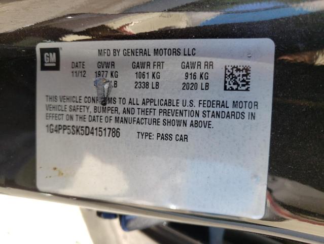 Photo 10 from auction – 2013 BUICK VERANO with VIN 1G4PP5SK5D4151786