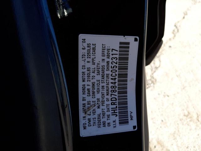 Photo 10 from auction – 2004 HONDA CR-V EX with VIN JHLRD78844C052317