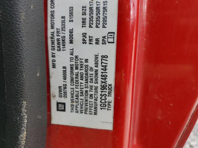 Photo 10 from auction – 2004 CHEVROLET COLORADO with VIN 1GCCS196X48144778