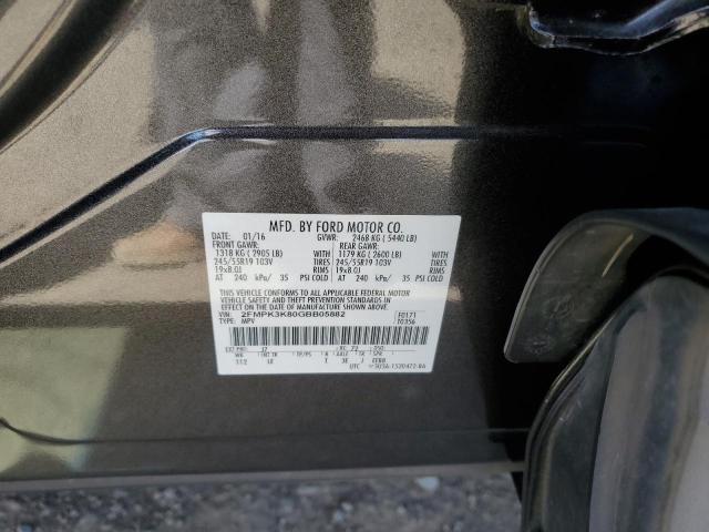 Photo 10 from auction – 2016 FORD EDGE TITAN with VIN 2FMPK3K80GBB05882