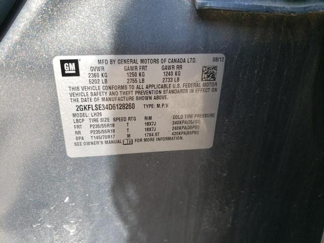 Photo 10 from auction – 2013 GMC TERRAIN SL with VIN 2GKFLSE34D6128260