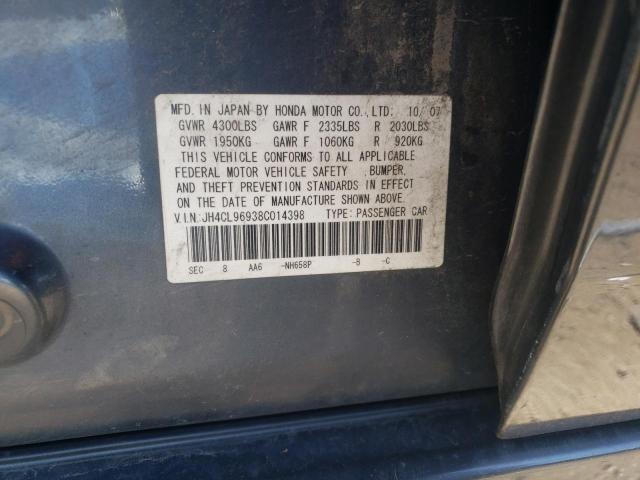 Photo 10 from auction – 2008 ACURA TSX with VIN JH4CL96938C014398