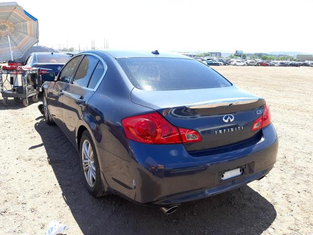 Photo 3 from auction – 2011 INFINITI G25 BASE with VIN JN1DV6AP3BM830746