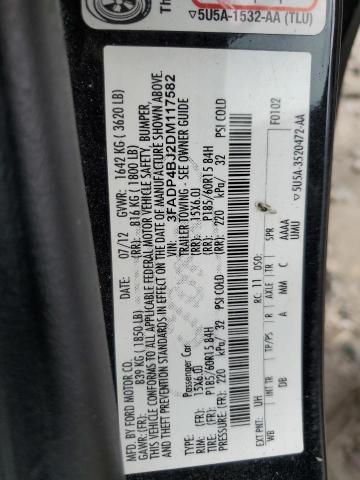 Photo 10 from auction – 2013 FORD FIESTA SE with VIN 3FADP4BJ2DM117582