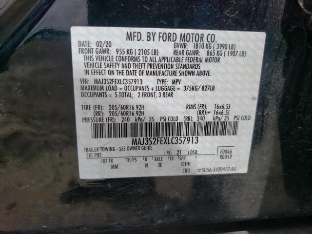 Photo 10 from auction – 2020 FORD ECOSPORT S with VIN MAJ3S2FEXLC357913
