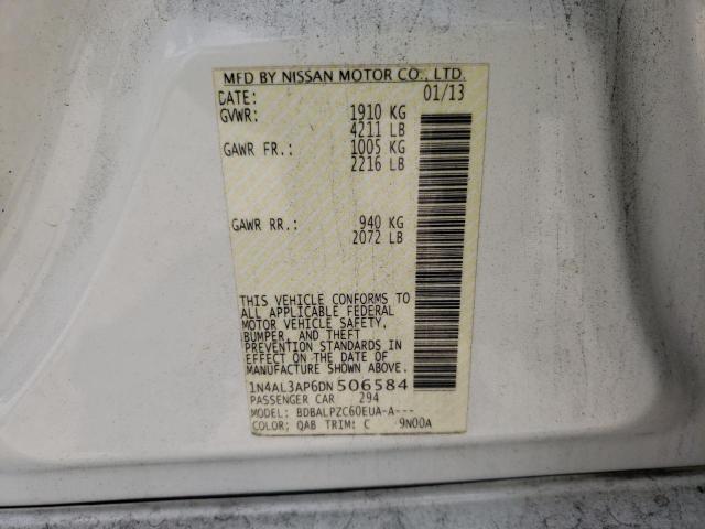 Photo 10 from auction – 2013 NISSAN ALTIMA 2.5 with VIN 1N4AL3AP6DN506584