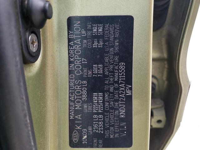 Photo 10 from auction – 2010 KIA SOUL with VIN KNDJT2A2XA7115589