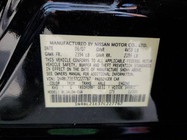Photo 10 from auction – 2007 NISSAN ALTIMA 3.5 with VIN 1N4BL21E37C227767