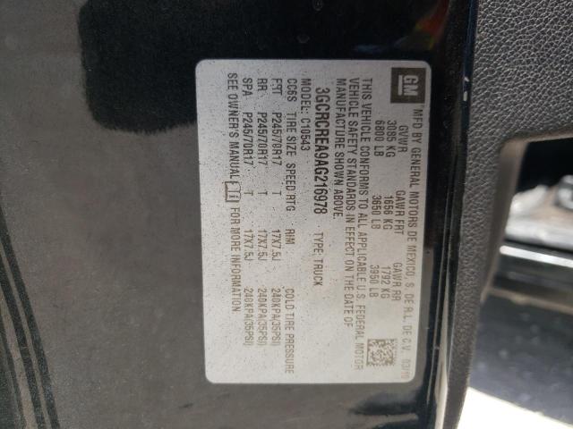 Photo 10 from auction – 2010 CHEVROLET SILVERADO with VIN 3GCRCREA9AG216978